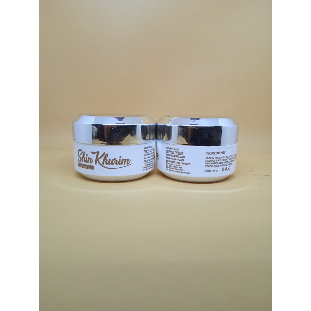 SHIN KHURIM CREAM PENCERAH KETIAK PEMUTIH SELANGKANGAN PEMUTIH BADAN PERMANEN PERAWATAN TUBUH 15 gram