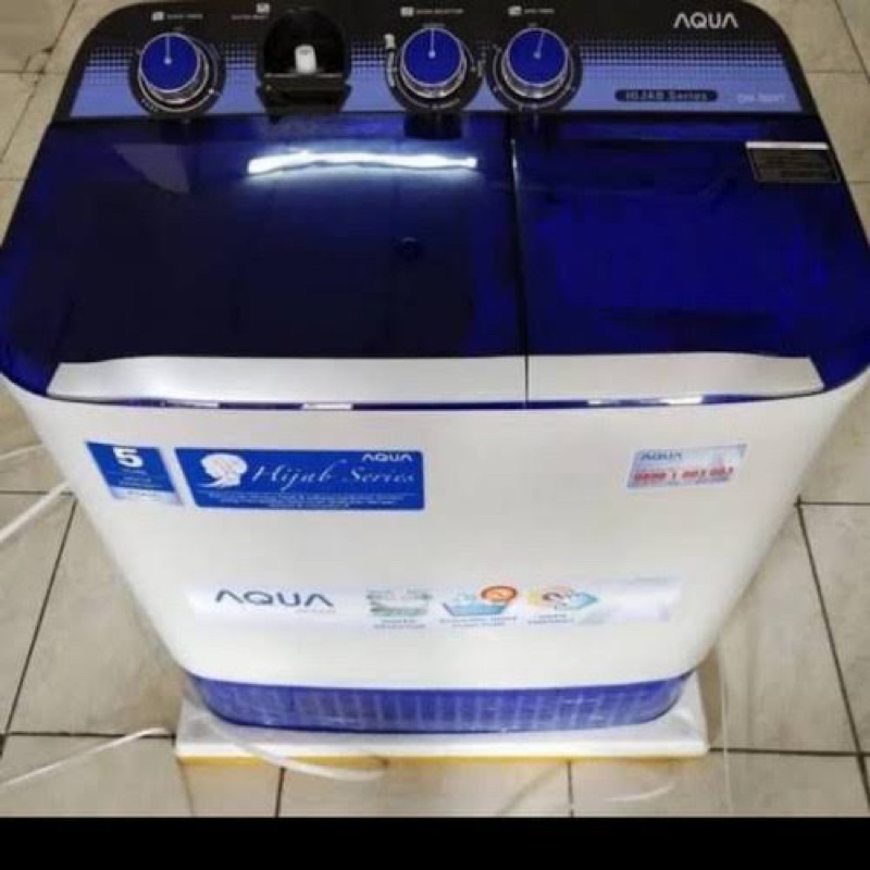 Jual Mesin Cuci 2 Tabung AQUA Sanyo AQW 780XT Cuci Dan Kering Low Watt ...