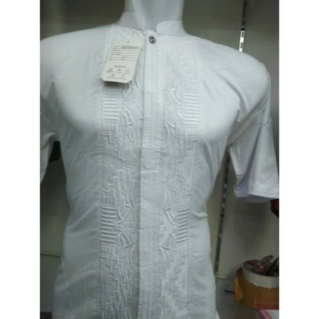 Baju koko pria muslim warna putih