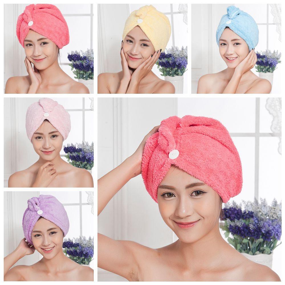 Handuk Keramas Microfiber Handuk Mandi Pengering Rambut Shower Towel