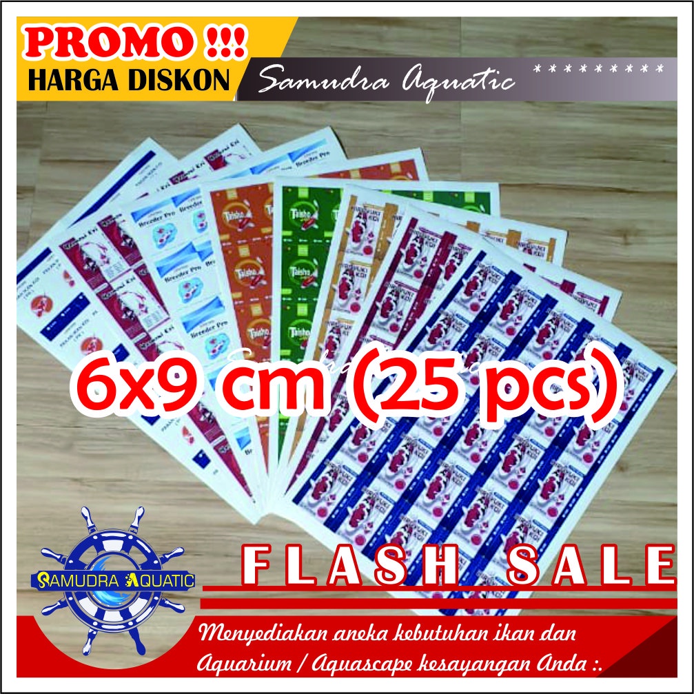 Stiker Kemasan Repack TAISHO KOI, Stiker Taisho Koi