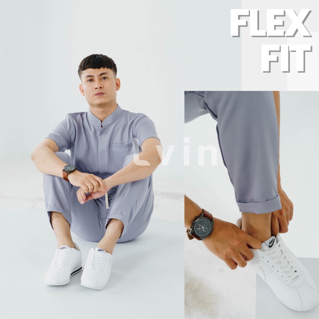 [ Lvin ]  FLEX FIT - Baju OKA  / Baju Jaga / Set Baju Celana Jaga Oka / Dokter Lengan Pendek / Baju OK / Baju Scrub
