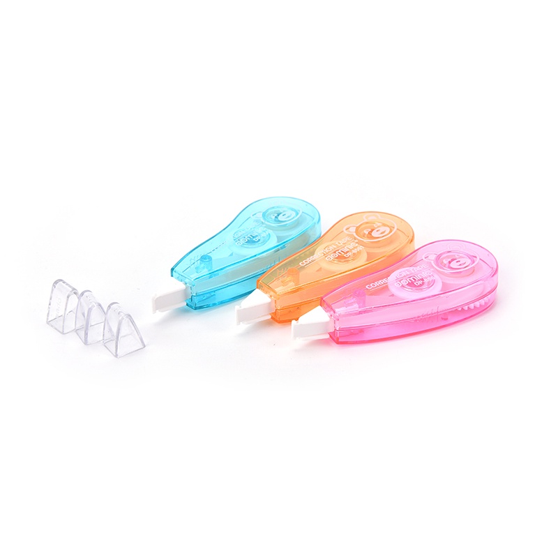 (LUCKID) 1pc Correction Tape / Tip-Ex Kertas Roller Warna Putih Untuk Sekolah / Kantor