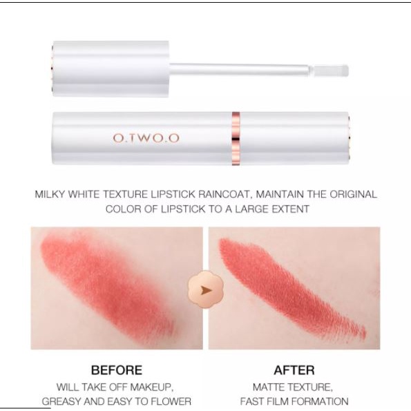 (READY &amp; ORI) O.TWO.O Otwoo Raincoat Matte Lipstick Lip Coat SC004