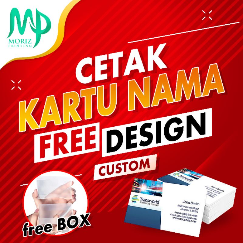 

Cetak Kartu nama proses cepat Gratis Design