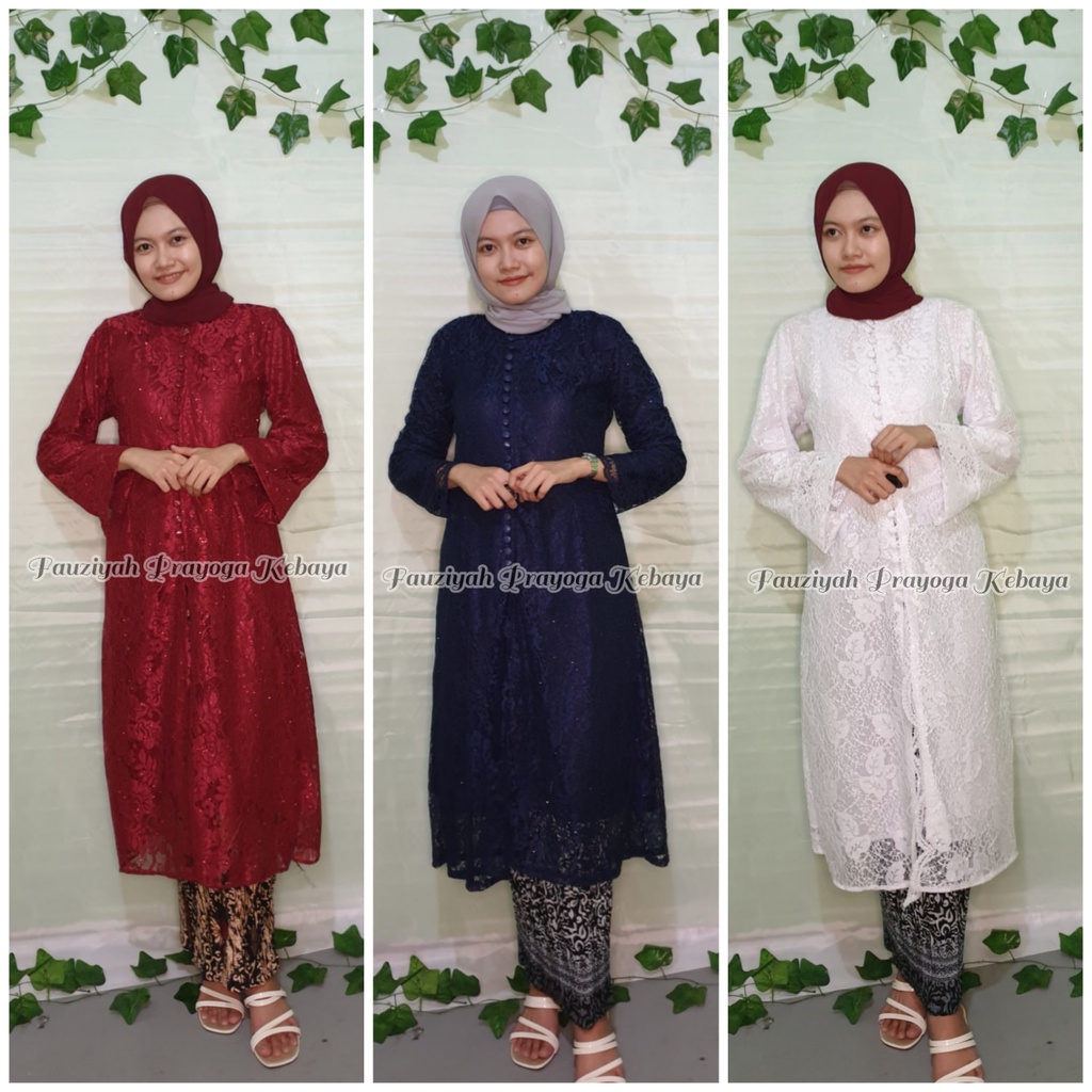 Atasan Kebaya Kancing Depan/Kebaya Among/Kebaya Pesta/Kebaya Ibu Hajat  promo termurah Tanah Abang