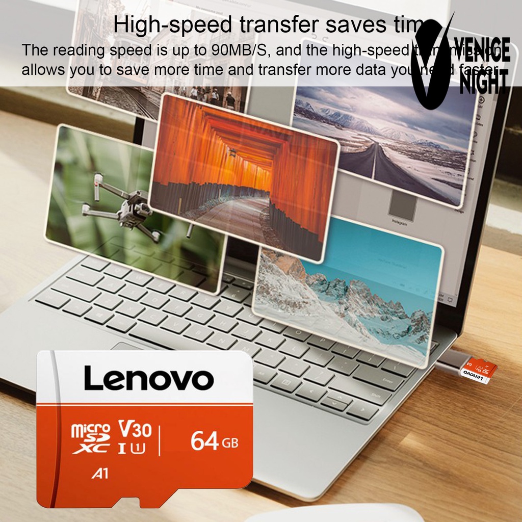 (SC) Lenovo 16GB 32GB 64GB Memory Card Ultra Tipis Kapasitas Besar