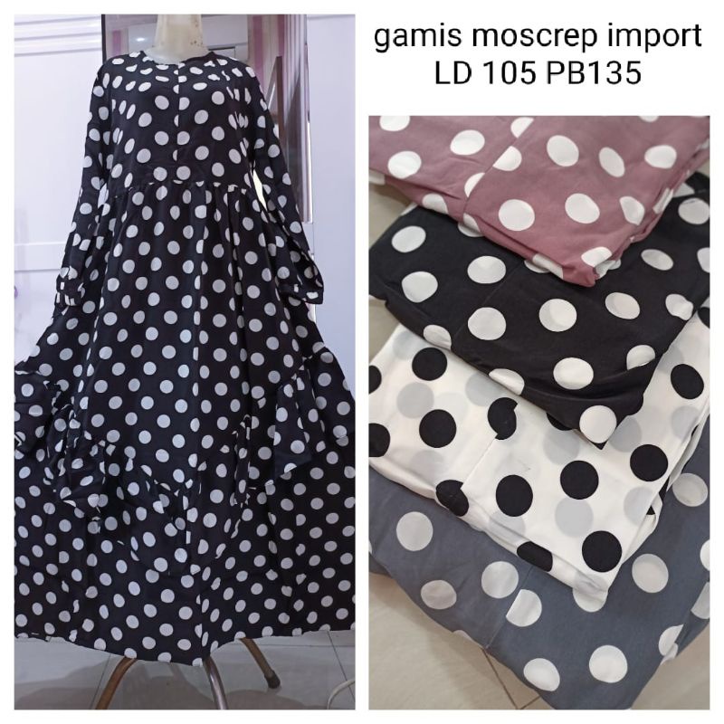 vicavinosurabaya GAMIS POLKADOT/TERLARIS