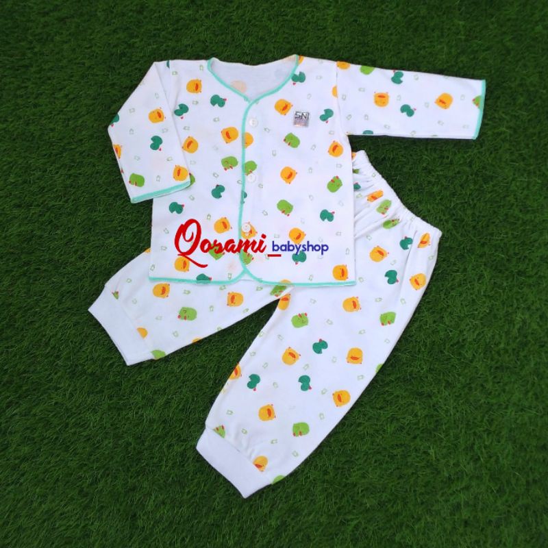 SHANKUSEN 3 pcs  Setelan Panjang Bayi Motif Print SNI