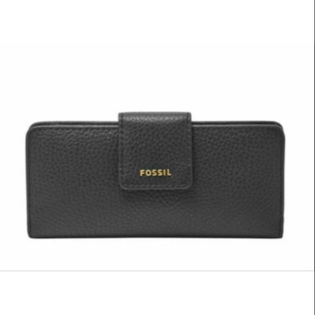 FossilOriginal Madison Zipped Clutch Wallet Black