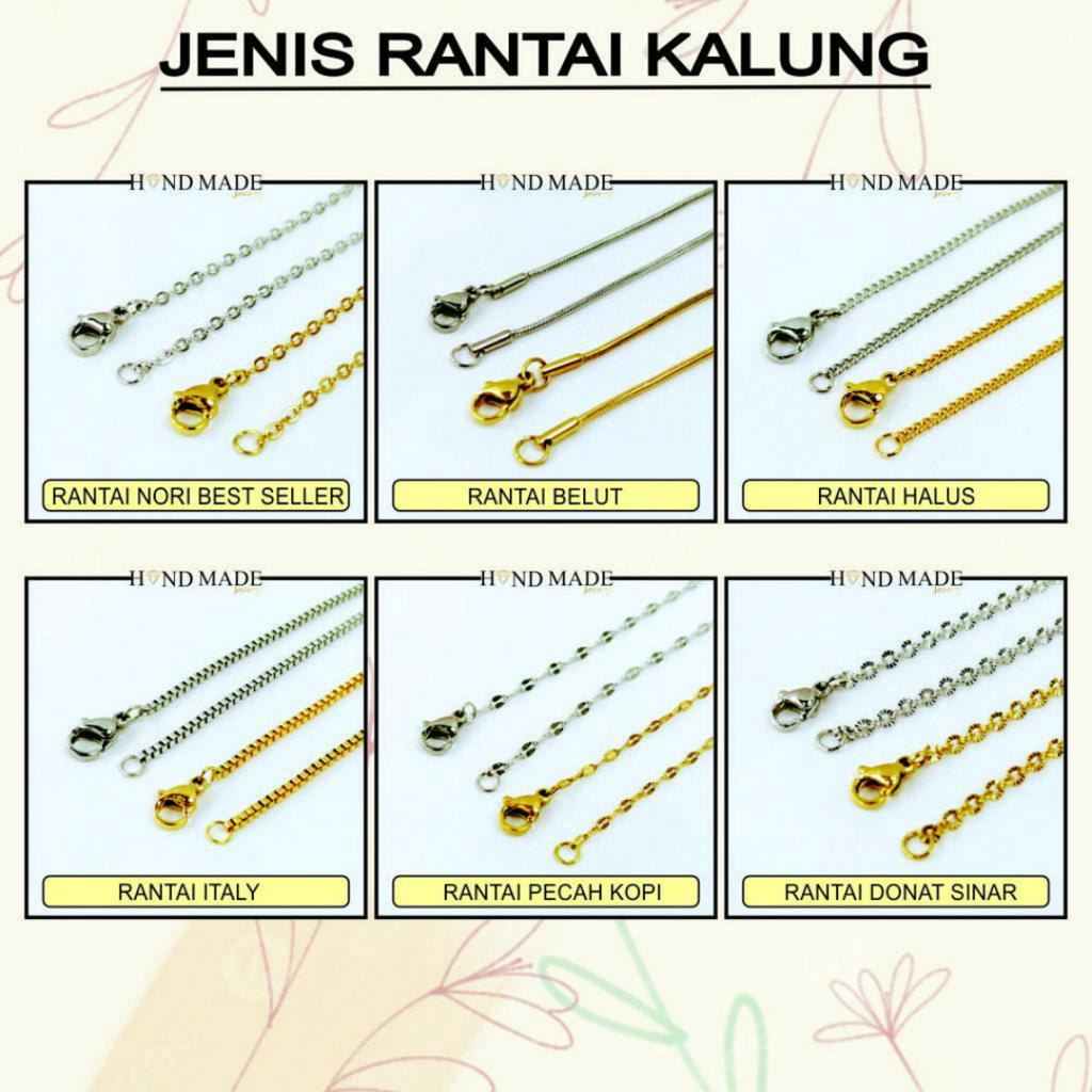 kalung nama 3D/DUA LAPIS titanium anti karat kalung nama titanium anti karat anak dewasa kalungnama aksesoris wanita necklace titanium aksesoris fashion