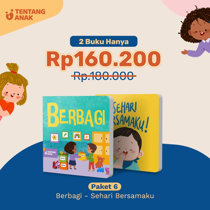 

NEW PRODUCT Bundle Paket 6 - Berbagi & Sehari Bersamaku BR267