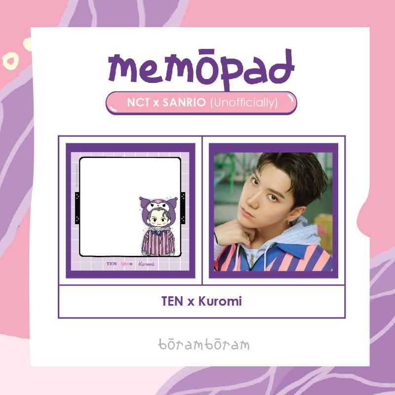 

MEMOPAD NCT X SANRIO CHARACTER ( Ten, Jaehyun, Winwin, Jungwoo, Mark, Xiaojun )
