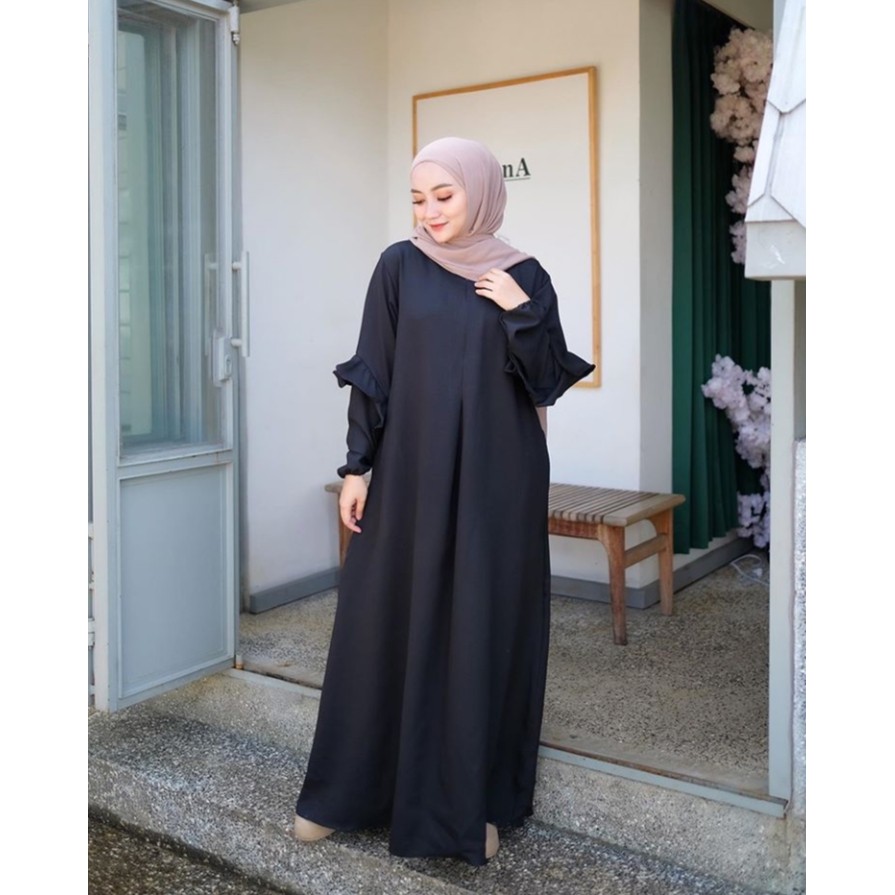 ISYARA DRESS/gamis wanita/dress muslim/gamis mocrepe/dress termurah/terlaris