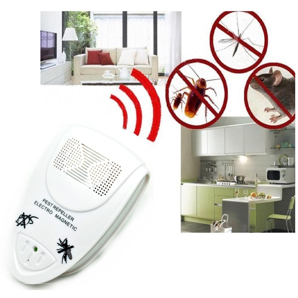 Grab medan Bug Scare Ultrasonic Rat Pest Control Repeller / Anti Nyamuk - HOE0065