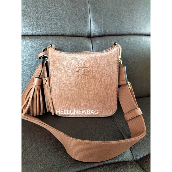 Tas TB original - Tory Burch mini thea shoulder web in classic tan