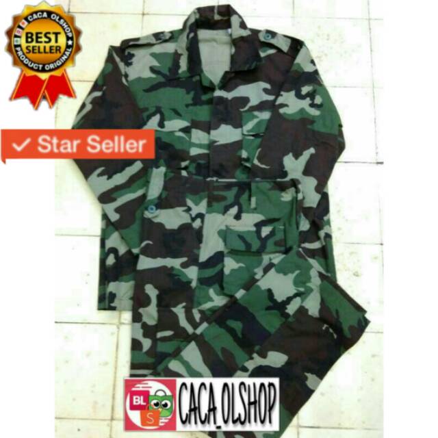 Baju/Seragam/Setelan PDL Loreng Nato Army