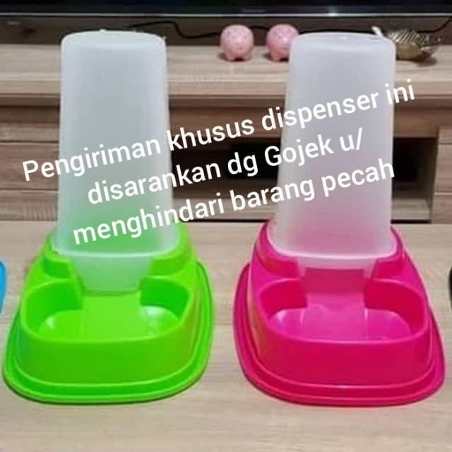 Dispenser Tempat  Makanan Minuman  Kucing  Anjing Hewan anti 