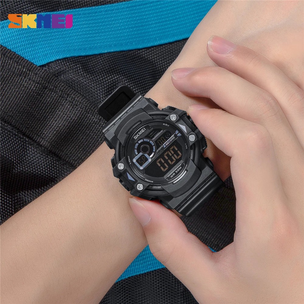 SKMEI 1778 Jam Tangan Pria Digital Chronograph Sport Watch Anti Air Tali Rubber WATCHKITE WKOS