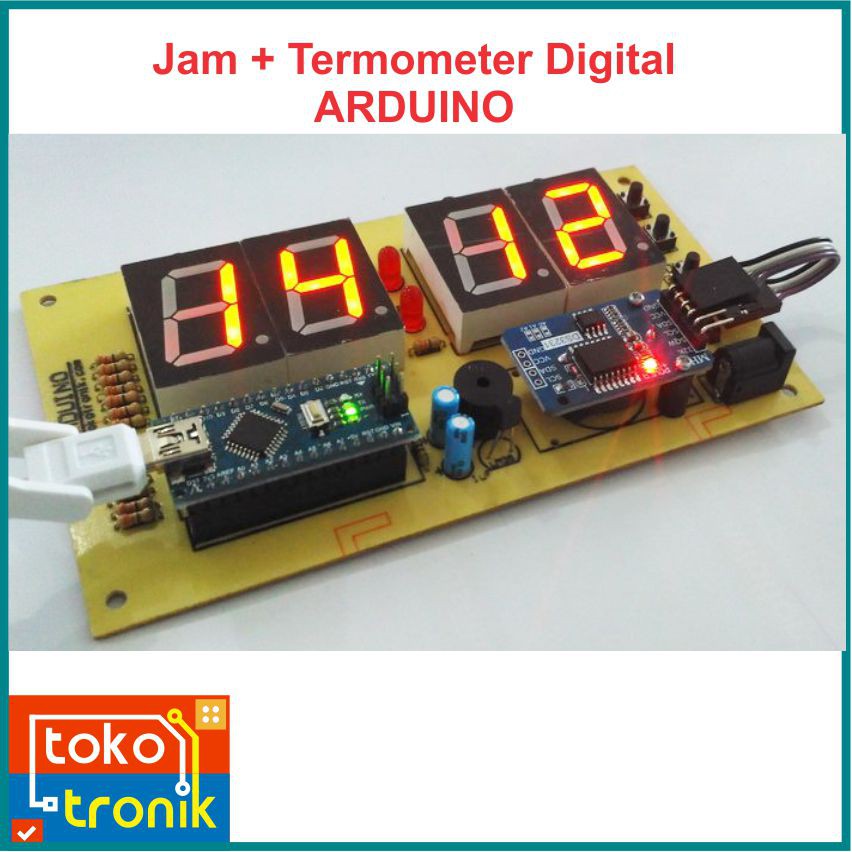 Kit Jam + Termometer Digital Arduino