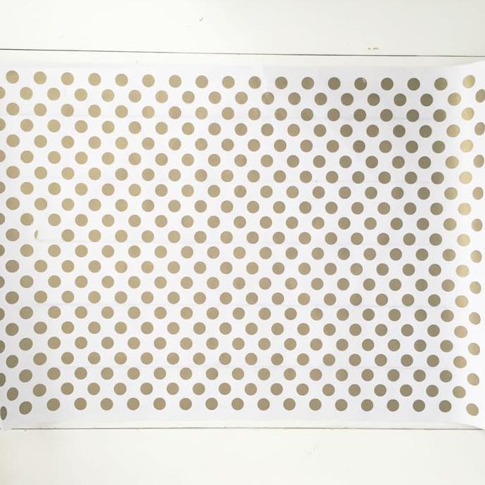 

GOLD POLKA WRAPPING PAPER (50 LEMBAR) |KERTAS TISSUE|BUNGKUS KADO|