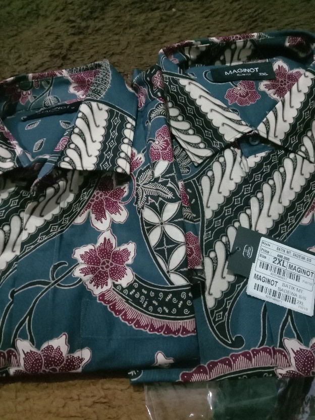 Maginot Kemeja Batik Pria Sadewa-ss Lengan Pendek