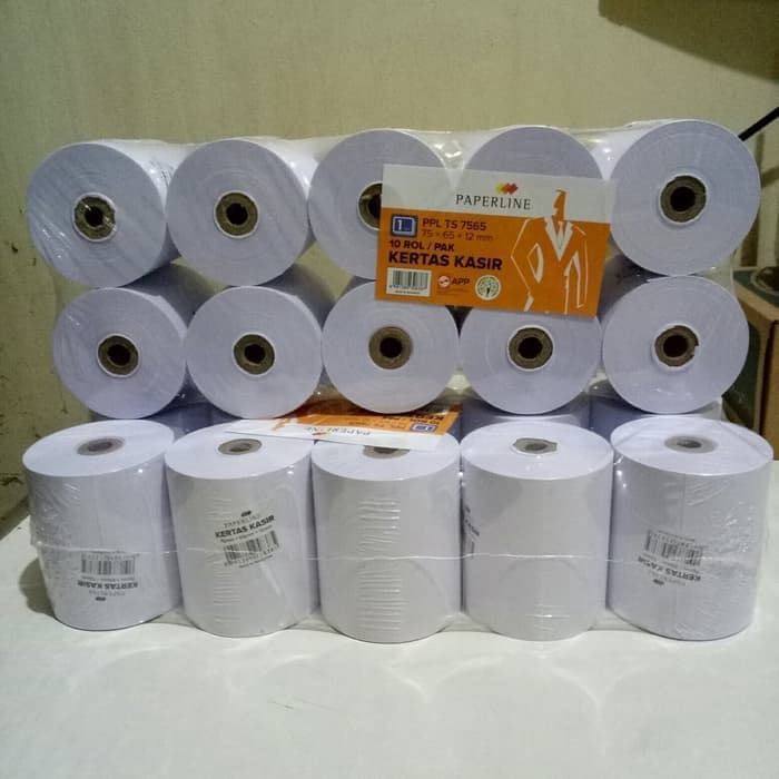 

Kertas Kasir Telstruk Paperline 75x65 Rangkap 1 (10rol)