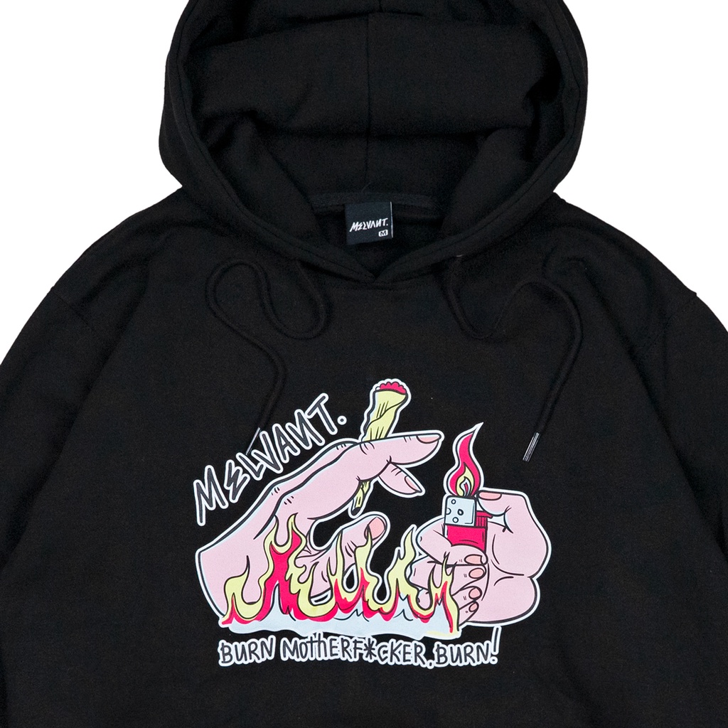 MHD ZUTO BLACK - MELVANT PULLOVER HOODIE