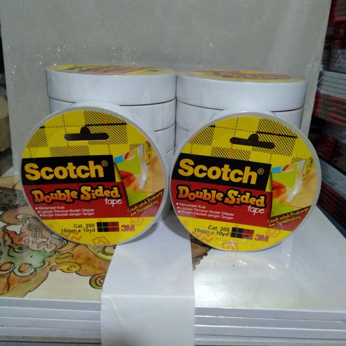 

Murah Scotch Double Sided Tape 3M , 18Mm X 10 Yd Trendi