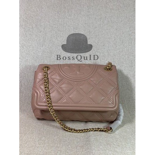 Tory Burch Fleming Soft Leather Shoulder Bag Pink