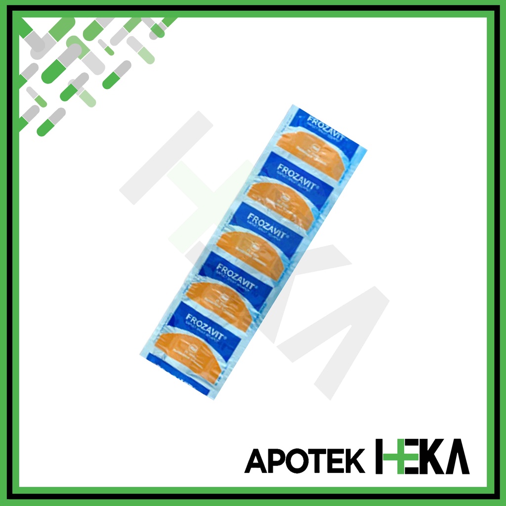 Frozavit Kaplet Strip isi 10 Tablet - Vitamin C E Zinc (SEMARANG)