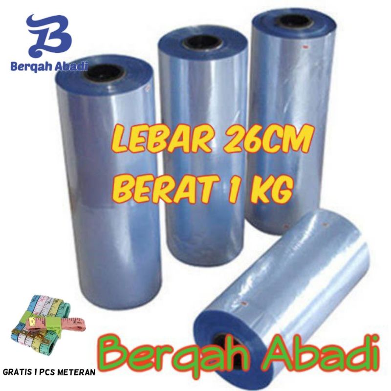 Plastik Segel shrink pvc Lebar 26cm Berat 1 kg