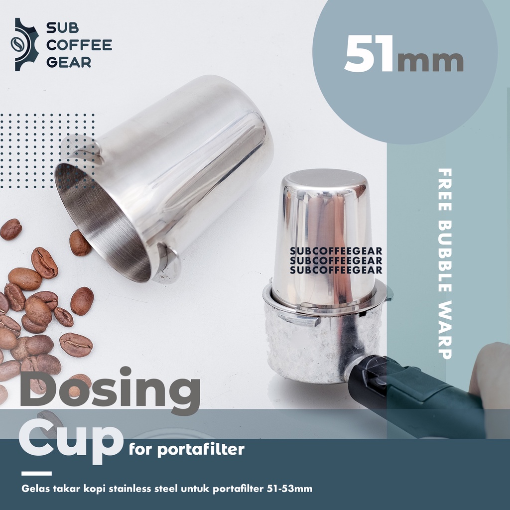 COFFEE DOSING CUP ESPRESSO PORTAFILTER 51MM DOSER CUP DOSING RING DOSER RING COFFEE FUNNEL GRINDER E