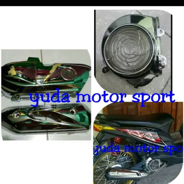 Variasi beat karbu 1 set tutup knalpot beat karbu tutup kipas beat karbu cover cvt beat karbu