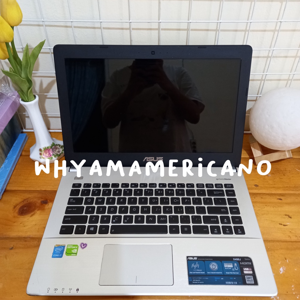 [SECOND/BEKAS] LAPTOP ASUS X450J i7-4720HQ 2.60GHz (8CPUs)