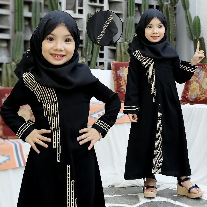 Gallery Exclusive Abaya Hitam Gamis Bordir Kairo Busui