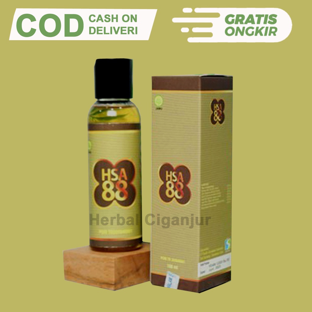 MINYAK HSA 88 ISI 100ML( MINYAK REMPAH HERBAL ) UNTUK SAKIT KEPALA,REMATIK,KESEMUTAN ASAM URAT DLL