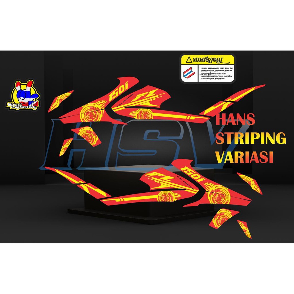 striping stiker decal vixion R fz 150i