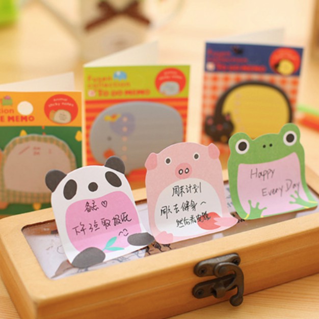 Grosir - S636 Sticky Notes Animal Motif Karakter Hewan/Post It Note/ Memo Note/Tempelan Catatan Memo