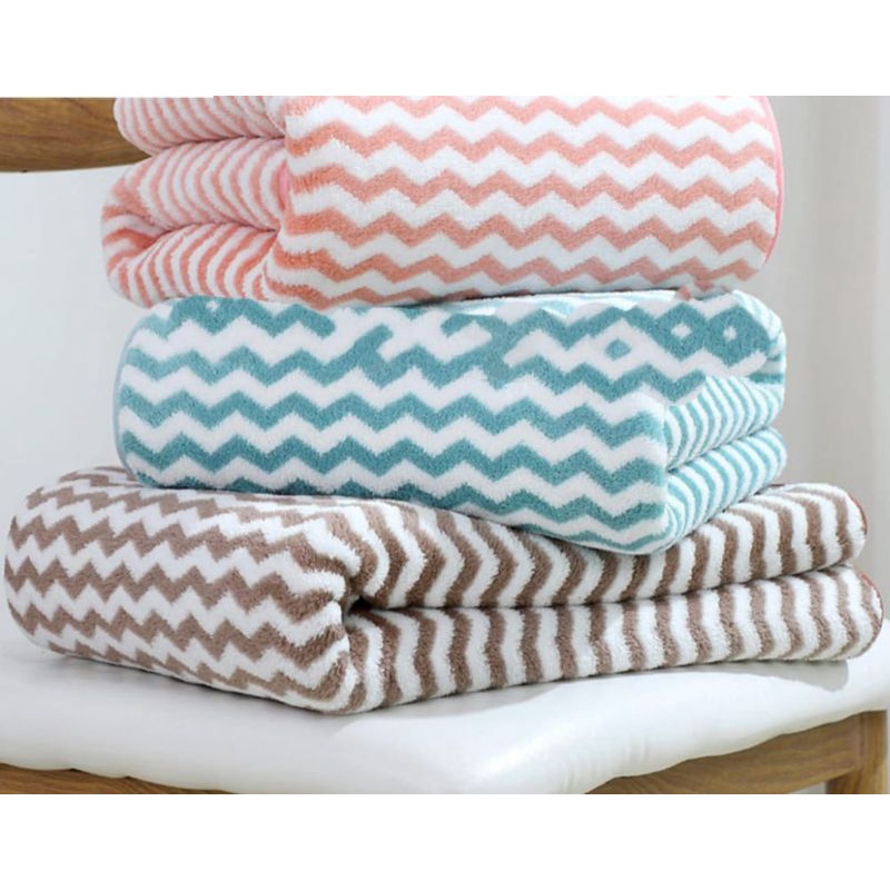 Handuk microfiber dewasa 70x140 cm Kwalitas Tebal