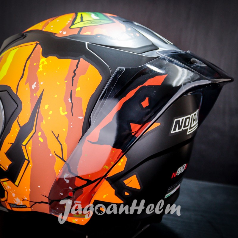 SPOILER 3D HELM NOLAN 605 |BLACK-SMOKE| N605-1