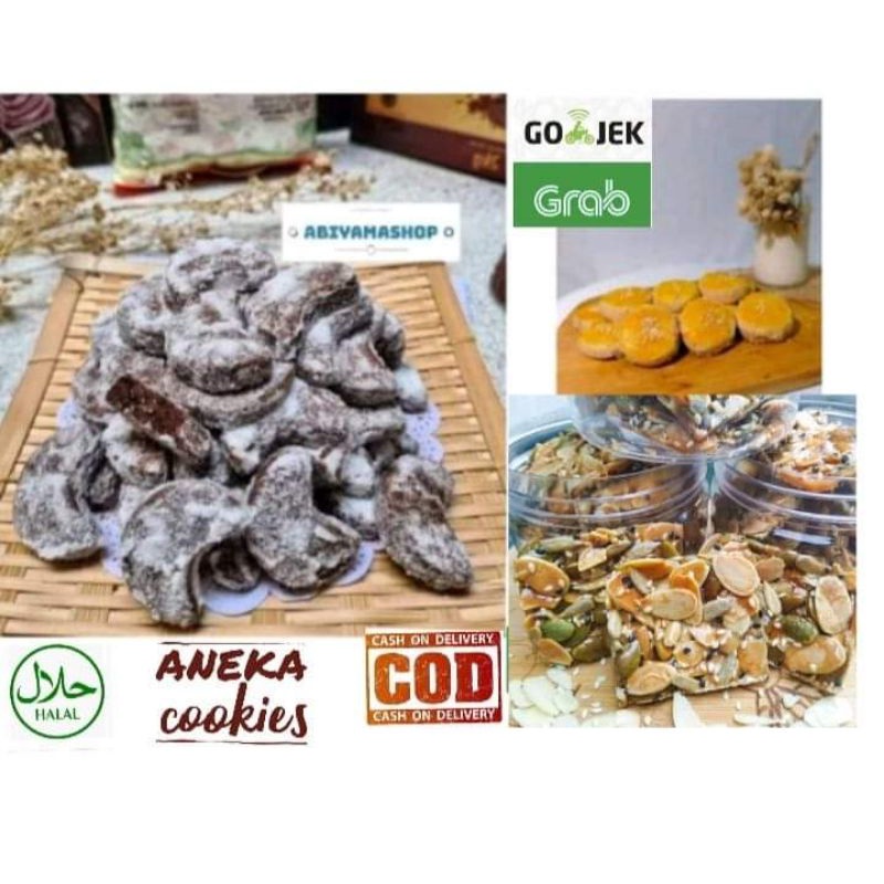 

(Ready~Medan) Aneka Cookies | HALAL | Kue Kering | Kue Kacang Skippy | Kue Putri Salju Coklat