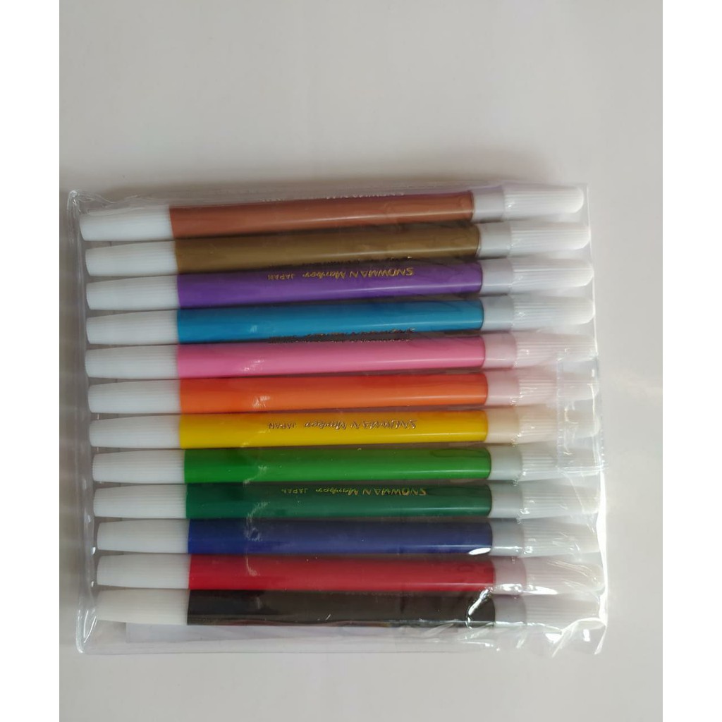 

Spidol Snowman Kecil 12 Warna, Permanen