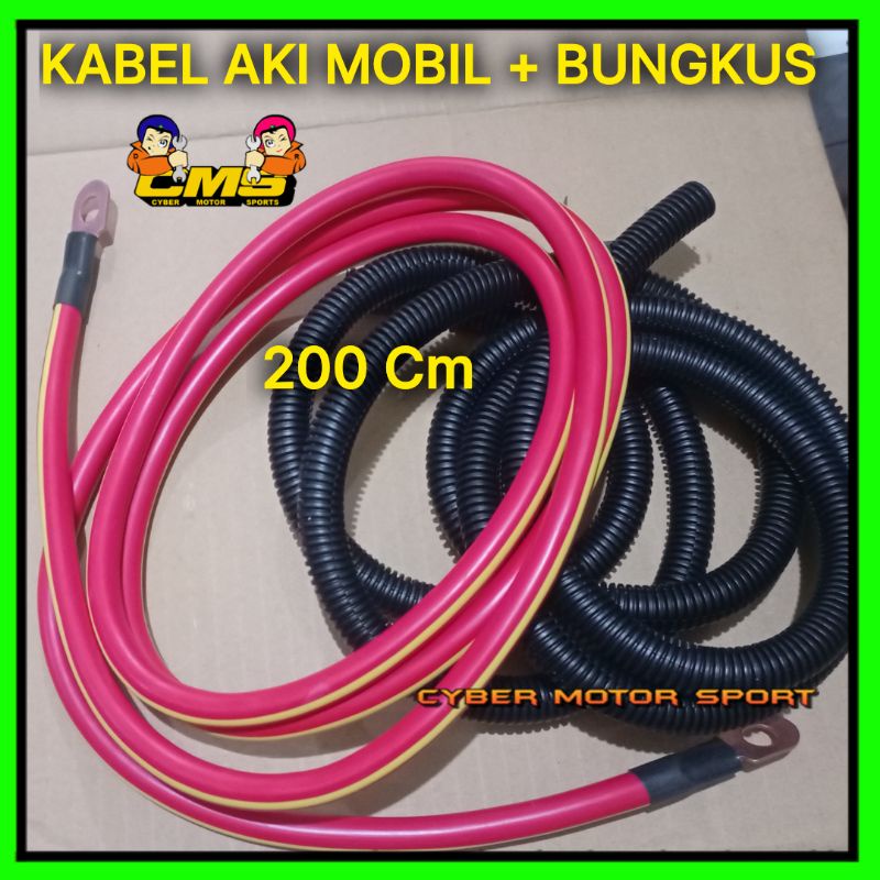 Cable Accu mobil 12volt 200cm skun . Kabel aki mobil universal. Kabel aki kendaraan . kabel setrum b