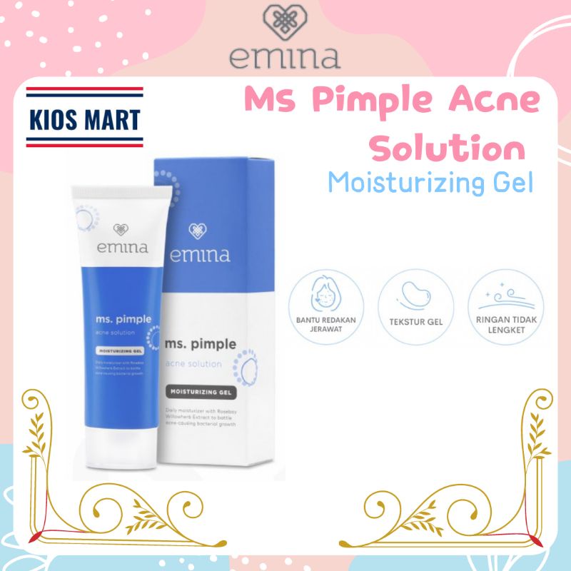 Emina Ms Pimple Acne Solution Moisturizing Gel 20ml | Pelembab Wajah Berjerawat