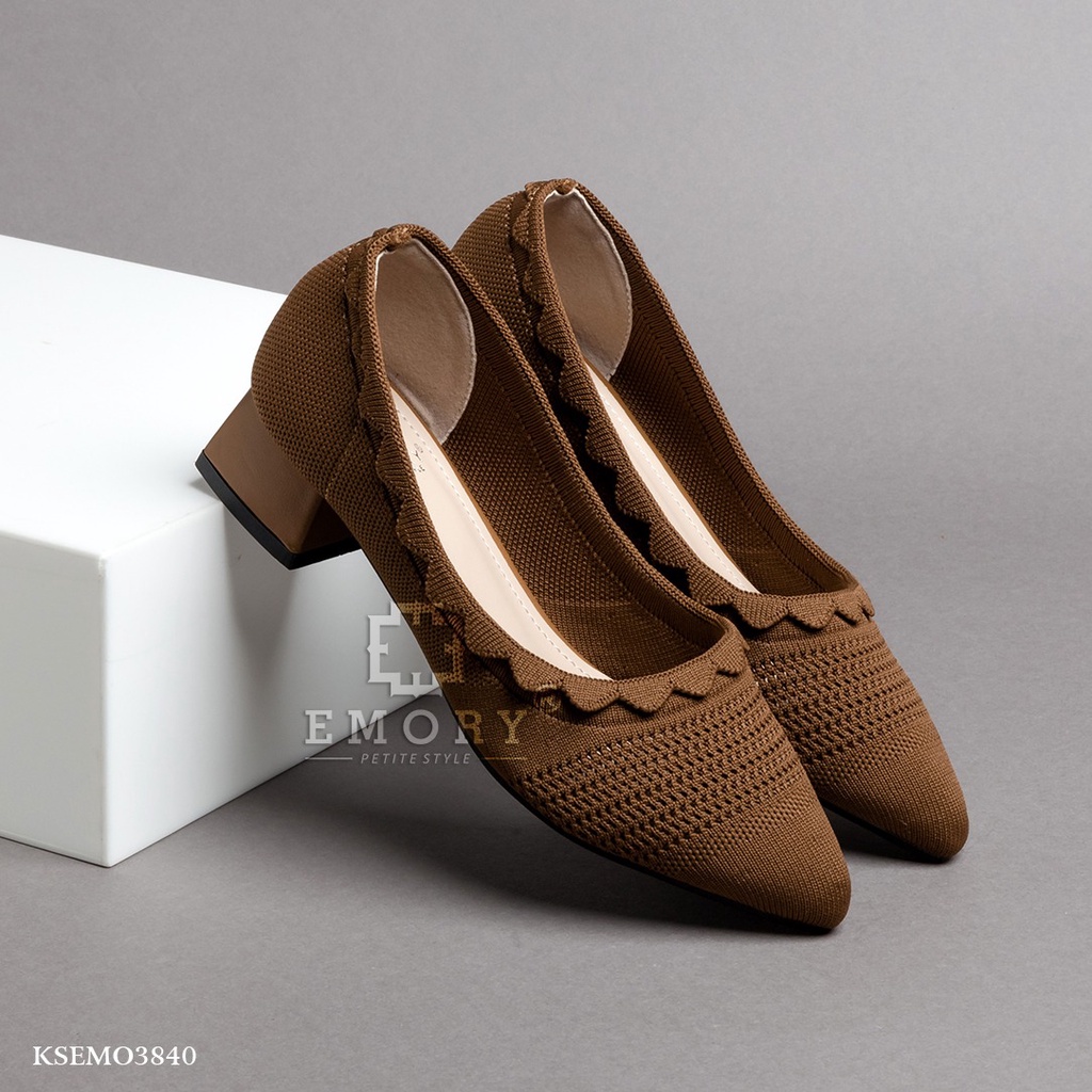 KSEMO3840  E M O R Y   Ravaella SEPATU HEELS WANITA IMPORT