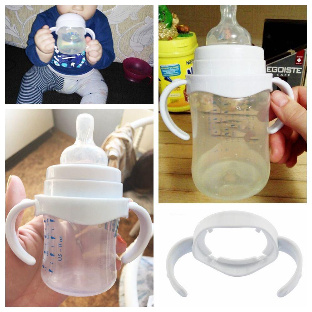 2pcs Botol Gagang Susu Mulut Lebar Aksesoris Makan Bayi