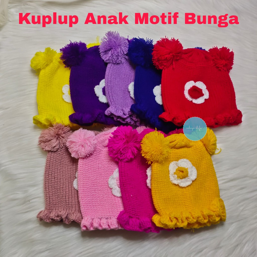 Kupluk MOTIF BUNGA untuk Anak Terbaru
