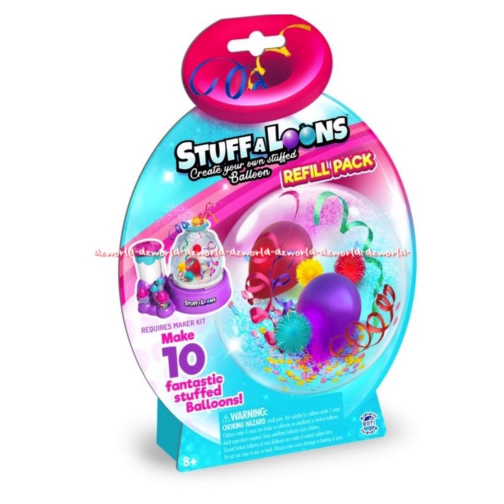 Stuffaloons 10pcs Create Your Own Stuffed Ballon Happy Birthday Refill Stufa Balon Untuk Pesta Ultah