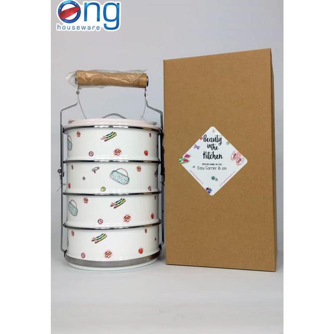 [[BISA COD]] Rantang Enamel 4 Susun Chefina Kedaung R105-01 SALE Kode 632